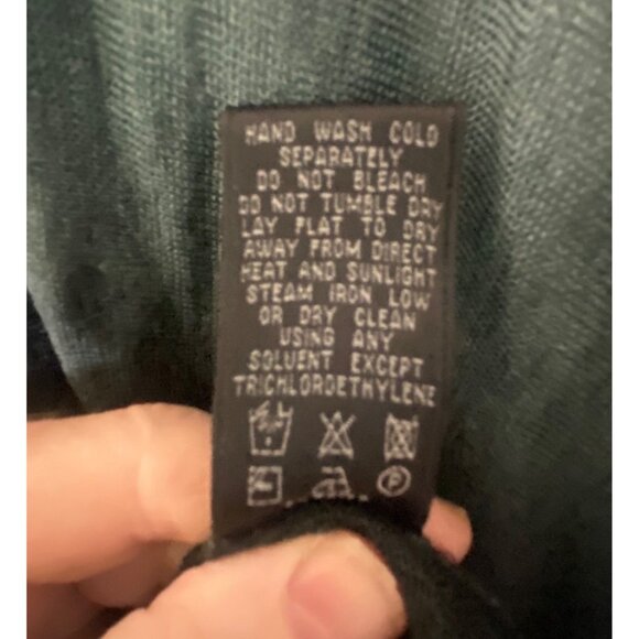 Lafayette 148 NY Linen Blend Top Size S Ombre Green & Gray Dolman Sleeve Layered - Picture 7 of 10